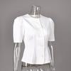 New Summer Women's Clothing, Versatile Short-sleeved Shirts for Commuting, Elegant Cardigan Tops