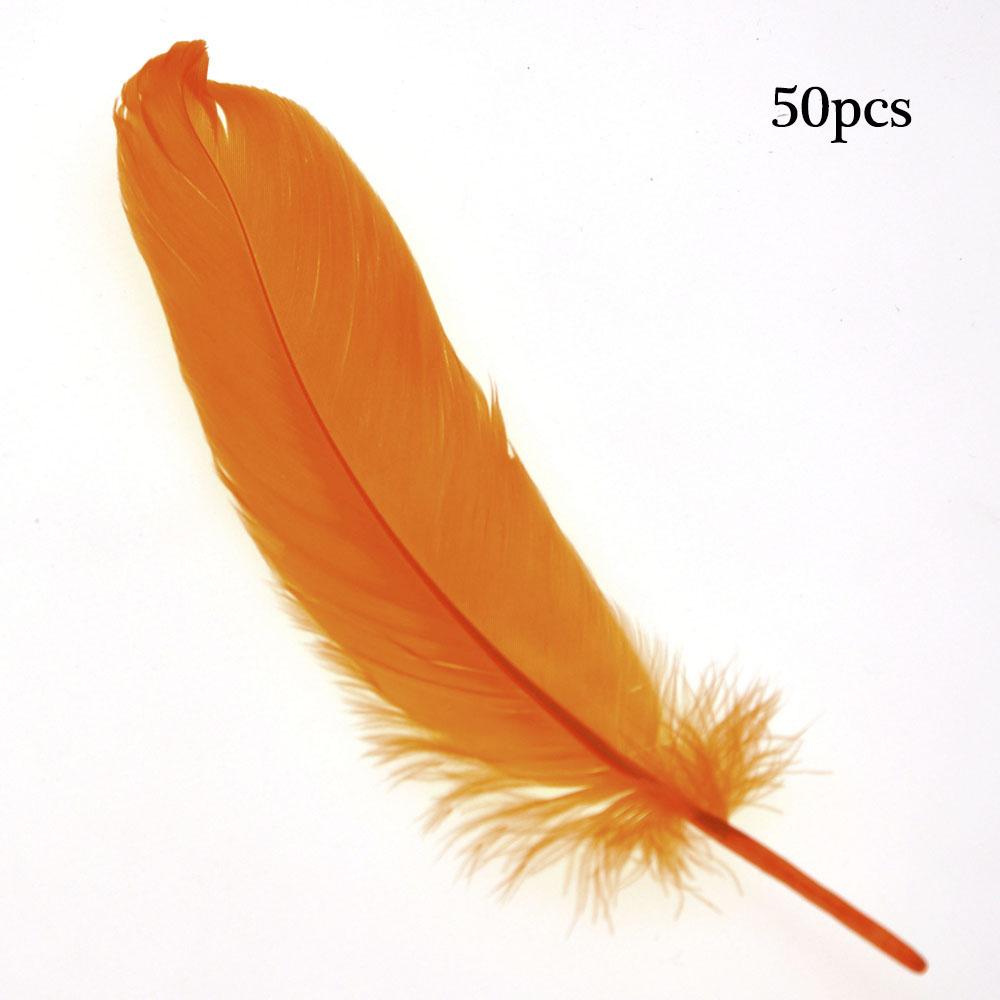 50pcs Natural Goose Feathers 15-20cm, Pure Soft DIY Craft Feathers for Home Decor, Balloons, Jewelry & Fashion Embellishment