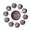 3X Telescopic Water Hose 10 Functions High Pressure Sprinkler Set for Garden Irrigation Car Wash 25FT 3300D Green Black