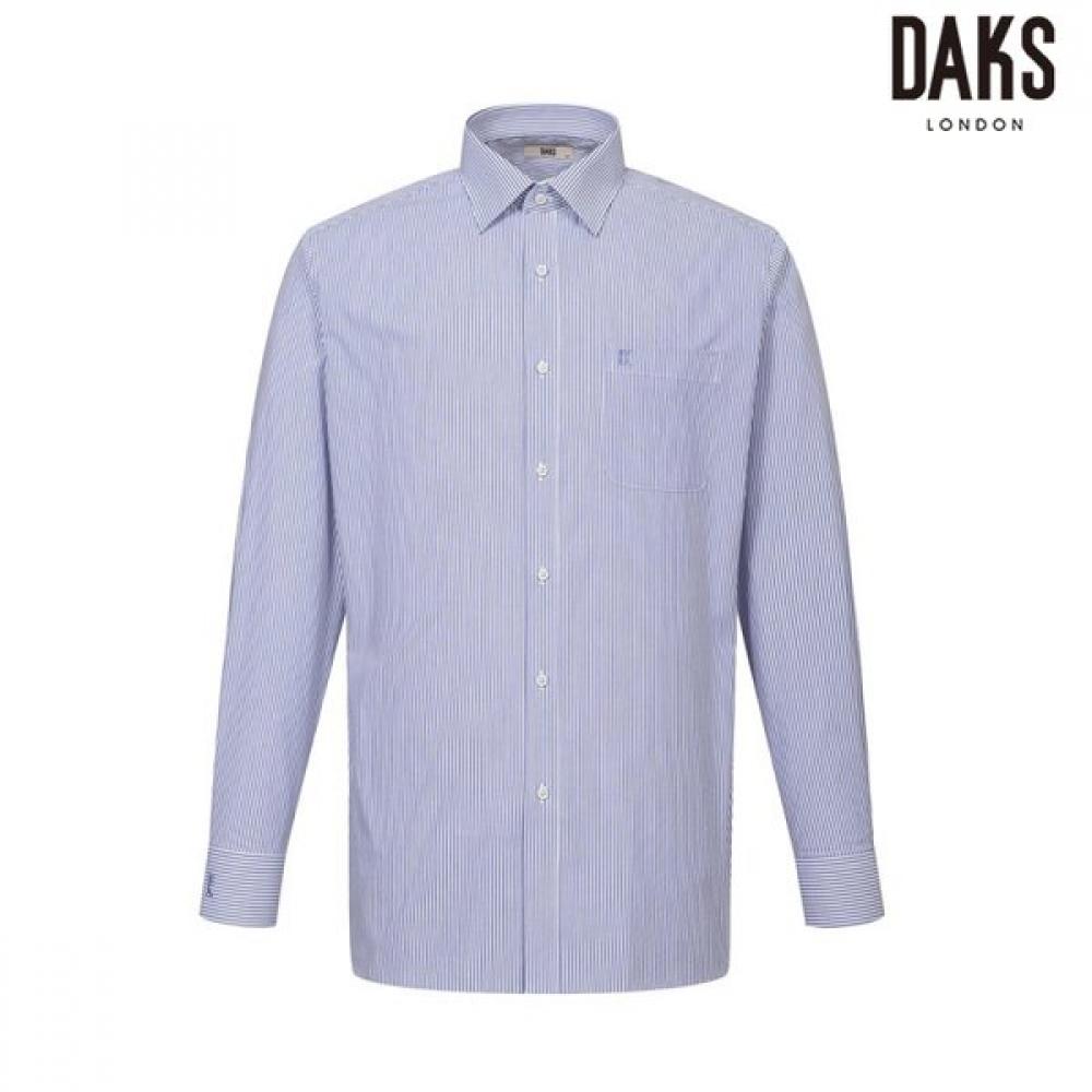 

DakS Men S Linen Blend Micro Stripe Regular Fit dreSS Shirt dmS3Shdl121b1 Blue/95