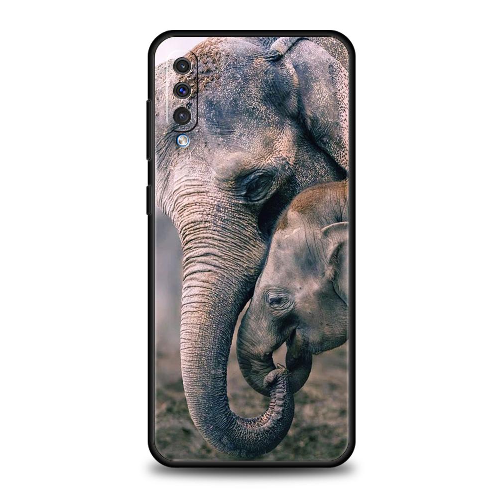 

Phone Case for Samsung Galaxy A56 A36 A26 A06 A16 A24 A36 A54 A14 A42 A22 A20 A12 A10 5G Soft TPU Shell Animal Elephant Fundas Samsung A12