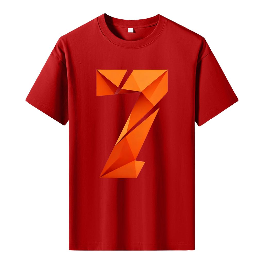 Men's Printed Short Sleeve T-Shirt Men's Loose Casual Short Sleeve Top