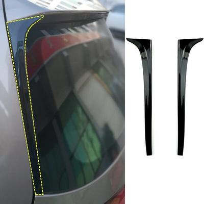 2 piezas/juego de alerones laterales para ventana trasera de coche, ABS, color negro brillante, aptos para VW Golf 7 MK7 2014-2018, accesorios exteriores para automóviles