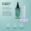 SERVAVEXA UV Resin with Light 110ml, Clear Hard Type UV Glue Bubble Free Fast Curing No Yellowing for Craft Jewelry
