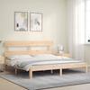 Solid Wood Bed Without Mattress 200 X 200 Cm Pine