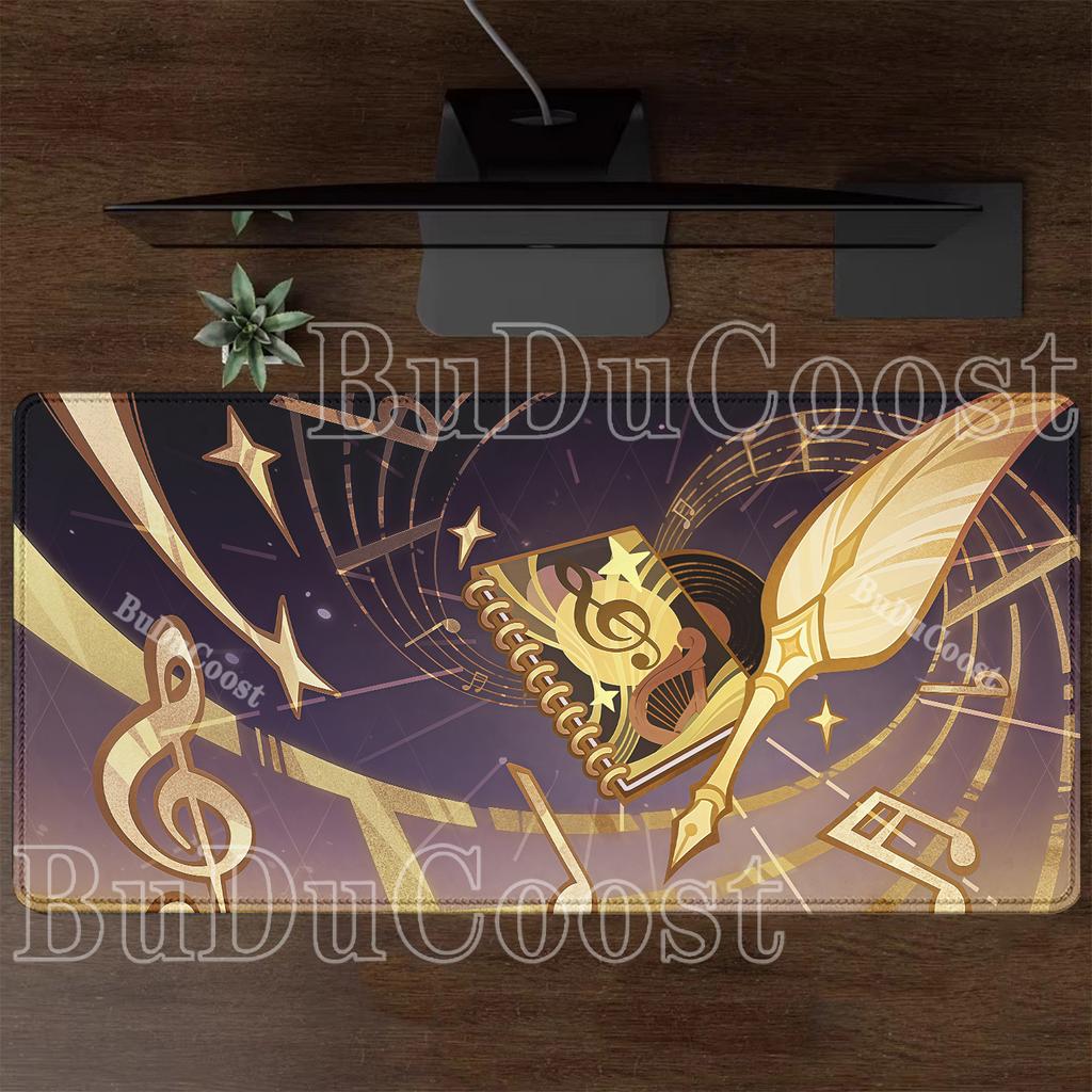 Gaming Genshin Impact Large Mouse Pad PC Rubber Overlock XXL Mousepad PC Non-slip Base Offices Accessories HD Printing Desk Mat