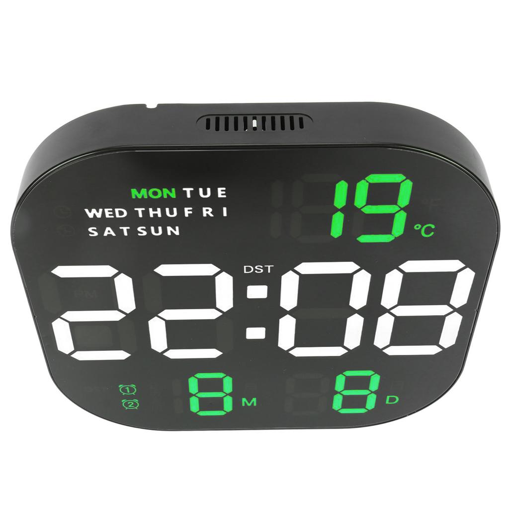 Digital Clock Large Screen LED USB 5V Remote Multifunctional Temperature Month Display Luminous