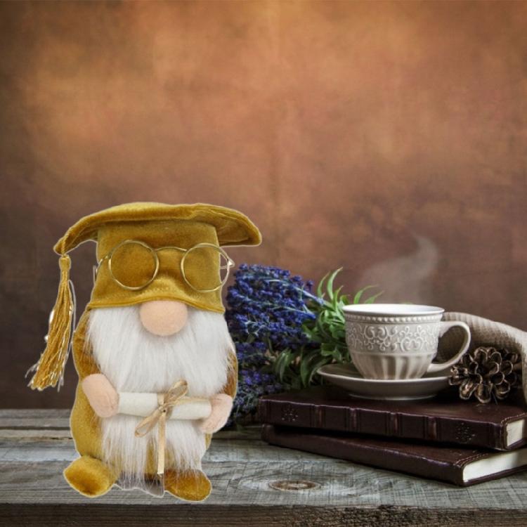 Graduation Season Gnome Doctorial Hat School Office Birthday Holiday Party