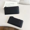 Portefeuille long ultra-fin en cuir véritable: Convient aux billets de grande valeur et au téléphone, Emplacements multiples pour cartes, Pas de compartiments, Fermeture à glissière, Cuir de vachette de première couche