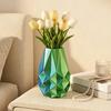 Vaso da Fiori Boho Stampato in 3D Forma Geometrica Vaso Decorativo Moderno Minimalista per Soggiorno Ingresso Tavolino Arredamento per la Casa