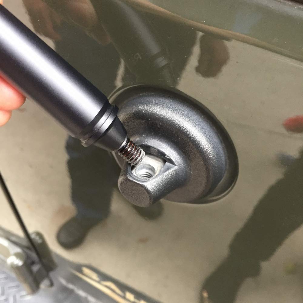 ZYTC Bullet Style Stubby Antenna Mast Radio Aerial Black Replacement for Jeep Wrangler JK