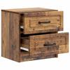 Nightstand Reclaimed Wood Look 43 x 34.5 x 44.5 cm Engineered Wood