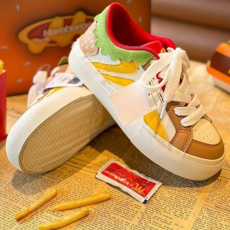 Niche design bread shoes women's autumn new versatile high-end original skateboard shoes cute breathable board shoes