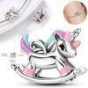 Charms Copperdreamy Unicorn Rocking Chair Beads Fit Charms Plataoriginal Bracelet Beads Women Jewellery Making Diy