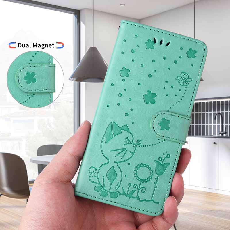Leather Case For Samsung Galaxy A06 A07 A02 A03 Core A04 A04S A04E A05 A05S M23 M33 M53 M54 M15 M35 M55 Flip Wallet Card Cover