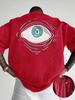 2026 Summer New Style Unisexs Pure Cotton TShirt Street Casual Fashion Soft and Comfortable Simple Eye Pattern Print