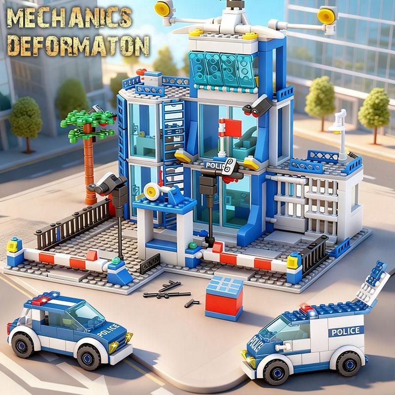 City-District Police Space Facility Construction-Set Premium-Quality Assembly-Bricks Collection Kit Premium-Quality Swat Premium-Quality Car
