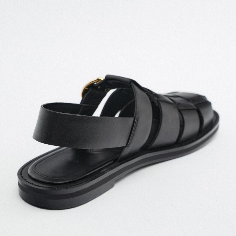 2025 New Roman Women Sandals Summer Outside Casual Comfortable Soft Bottom Versatile Beach Buckle Strap Women Sandals