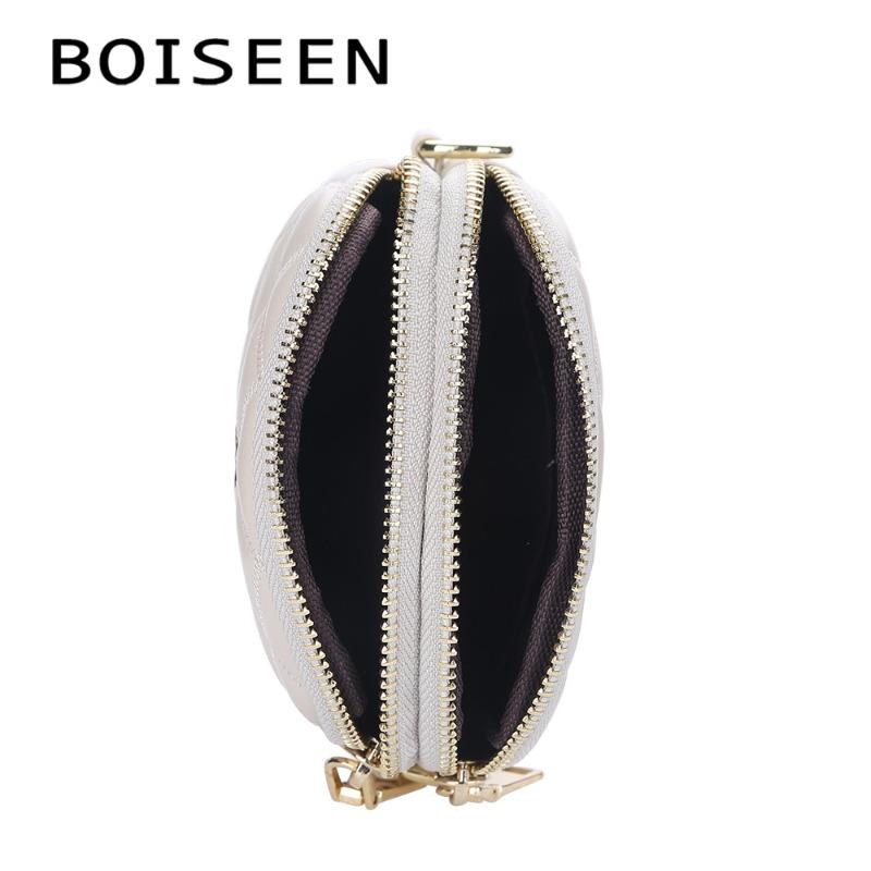 E Mobile Phone Carry-on Bag Women's Meiling Small Bag Double Zipper Messenger Women's Bag Change Vertical Mobile Phone Bag