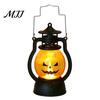 LED Pumpkin Lamp Halloween Lantern with Light,Portable Retro Horse Funny Decoration Faces, Safe Flame-Free for Indoor Outdoor Party Use Jack-O-Lantern