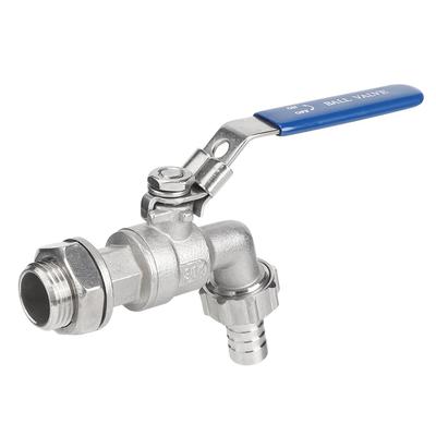 1/2 Inch Weldless Bulkhead Ball Valve Fitting Kit Water Tap Ball Valve  Home Brew Kettle