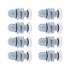 Pack of 8 20mm Plastic Shower Door Rollers for Sliding and Semicircles Door Quiet Sturdy Replacement Bathroom Accessory