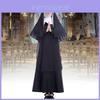 Hoge Kwaliteit Op Voorraad Dames Verkleedkostuum Non Priester Zuster Volwassen Cosplay Kostuum Voor Halloween