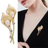 Elegante Imitation Perlen Ginkgoblatt Brosche - Vielseitiger Luxus Schmuck Pin für Damen.