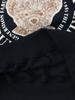 LA MAISON STUDIO [Fleece Line Selection] Women'S Crop Bear Friends Embossed Embroidery Sweatshirt Navy (Fcb3Ts355W)