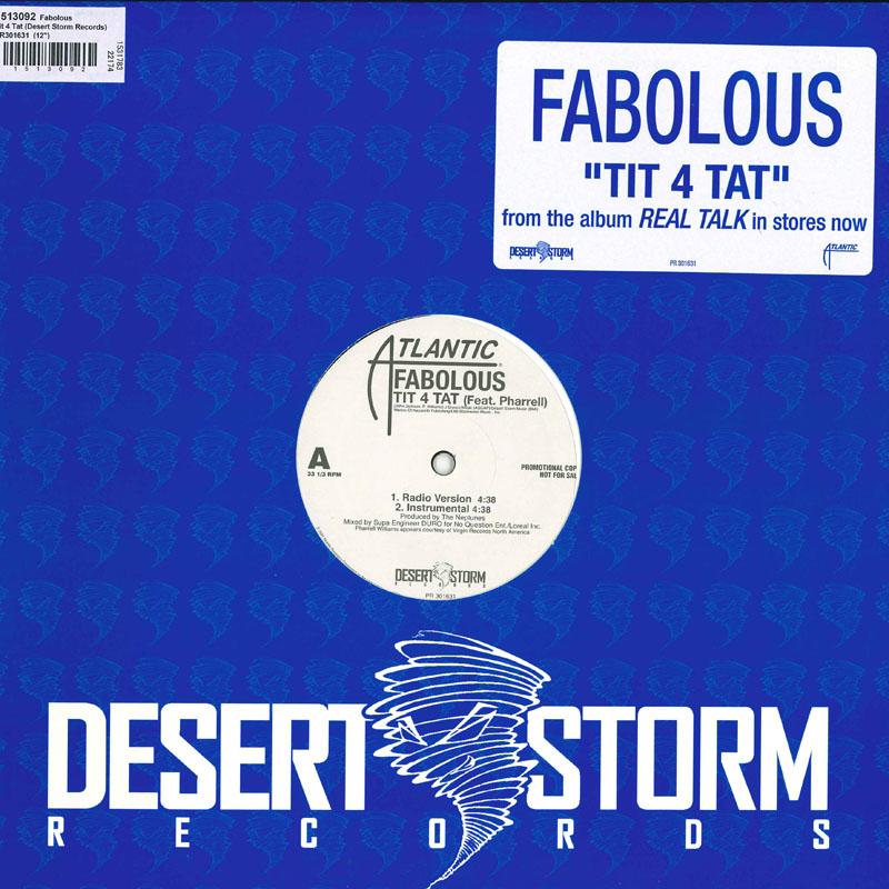 12inch Record FABOLOUS - Tit 4 Tat PR301631 Desert Storm Re 2004 US Rap & Hip-Hop/R&B Used