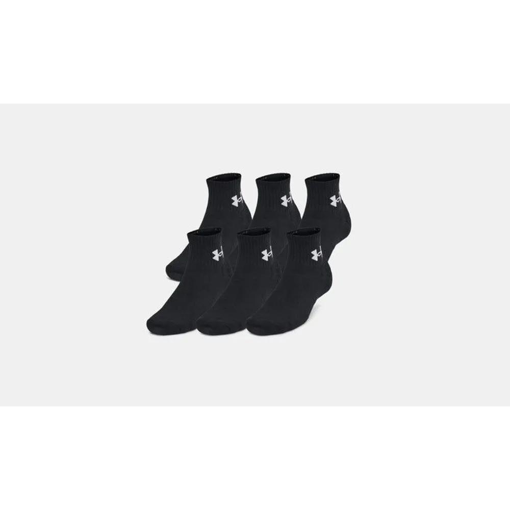 Under Armour Unisex UA Training Cotton Quarter Socks 3 Pairs 1386372-002 LG(270~300)