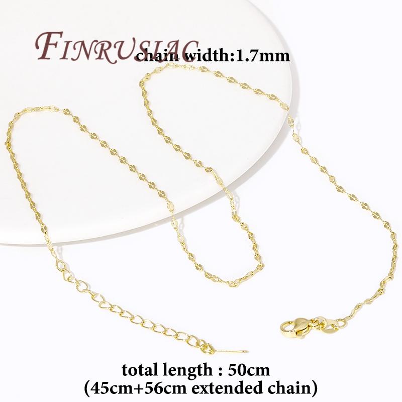 5 Pieces/Lot Adjustable Chains 18K Gold Plated Necklace Chains For Jewelry Making Findings,Pendants Chain with Lobster Clasps
