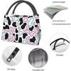 Cow Print Cute Lunch Bags Thermal Lunch Box Insulated Lunch Bag for Kids Girls Adults Cooler Containers Work