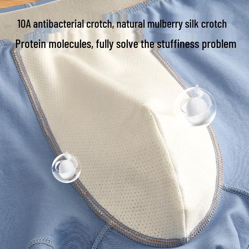 Teen Boys' Pure Cotton Antibacterial Boxer Briefs 4-Pack