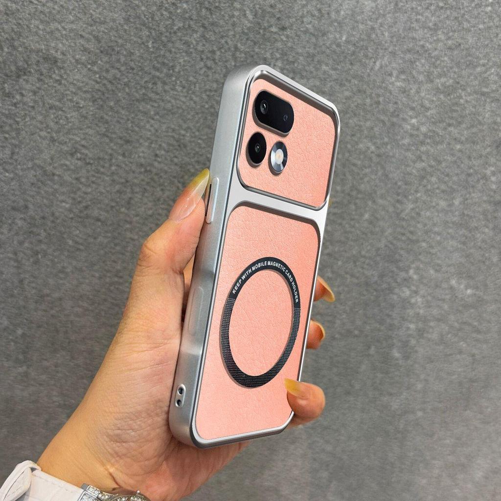 Verbesserte Schutzhülle mit großem Objektiv für realme 16T 5G, 16 Pro 5G, 16 Pro+ 5G Luxuriöses Ledergehäuse mit Magnetring