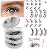 Hot Selling Magnetic Eyelash Set: 4 Natural, Thick Pairs for European & American Style