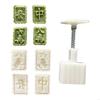 PP Material Mung Bean Cake Mooncake Hand Press Moulds for Mid-Autumn Festival X3UC