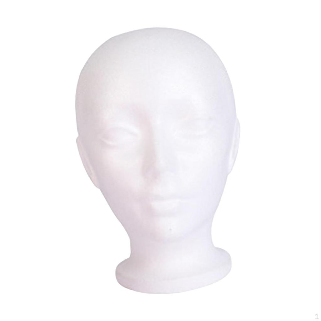 Mannequin Hoofd Brillen Hoed Display Witte Mannequin Pruik Haardeel Standaard voor Haardelen