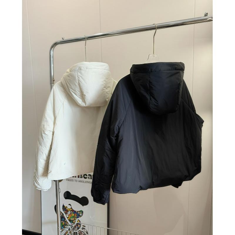 Lulu Sporty Women's Hooded Windproof Cotton Jacket - Casual, Versatile, High-End Outerwear