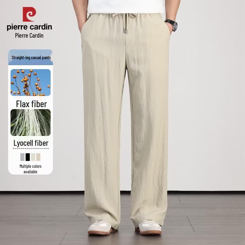 Pierre Cardin Men s Lyocell Blend Straight-Leg Casual Pants 4XL/195