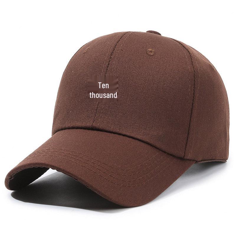 Women's & Men's Large Brim Duckbill Baseball Cap - Korean Letter 'R' Design, 2024 Spring/Autumn Fashion, Slimming and Small Face Effect.