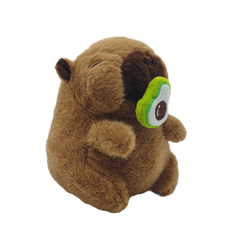 

1-3pcs Avocado Snot Capybara Plush Toy Cute Capibara Fruit Doll Stretch Snot Funny Fluffy Gift Kawaii Stuffed Animals Home Decor
