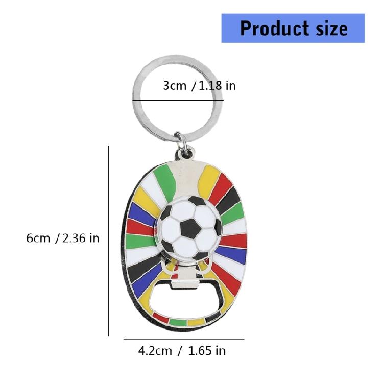 Commemorative 2026 Soccer Keychain Multi Tool Bottle Opener Portable Football Themed Accessory Decoration