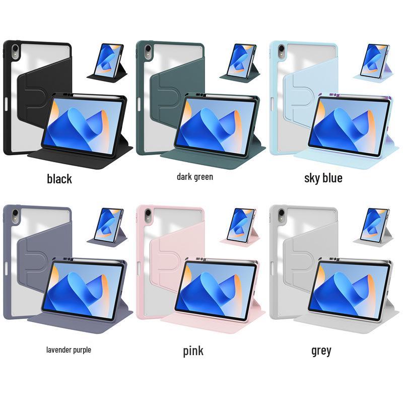 Compatible Huawei MatePad 11.5S Rotating Ultra-Thin Acrylic Leather Case with Pen Slot