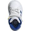 Adidas Grand Court Synthetic Leather Fashion Comfortable Durable Mid-Top Walking Shoes Baby Shoes White JR2579