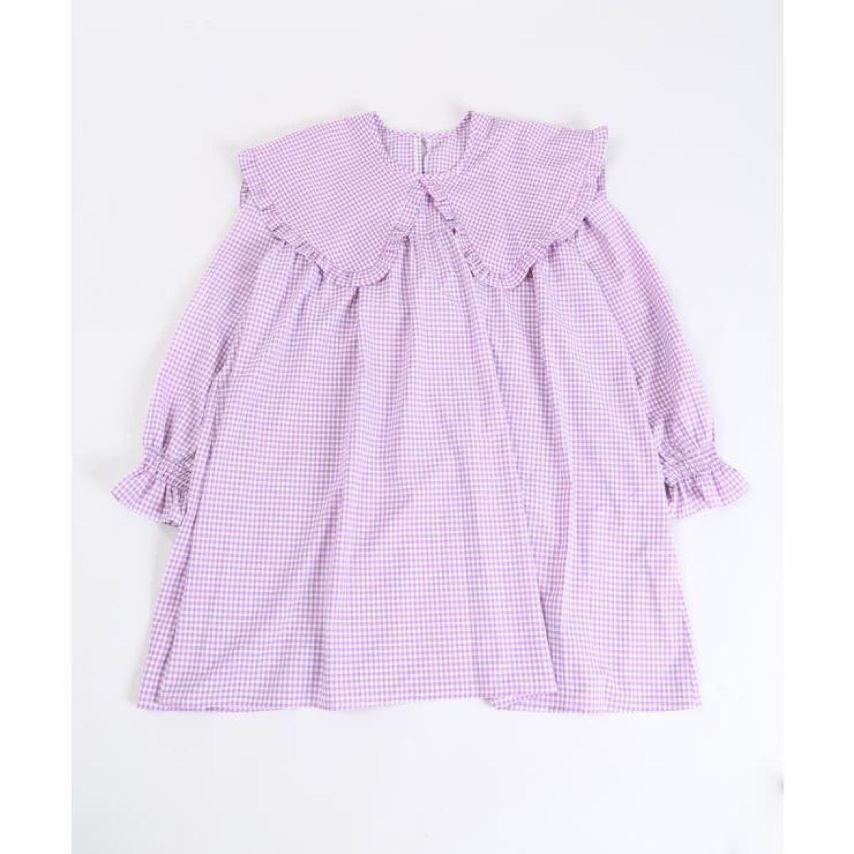 WEGO WC Double Sea Gingham Sailor Ruffle Dress