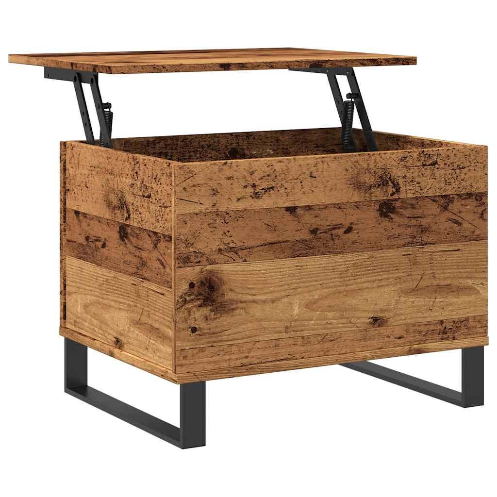 Coffee Table Vintage Wood Look 60 x 44.5 x 45 cm Engineered Wood