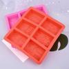 Flamingo Silicone Soap Mold DIY 6 Cavity Soap Molds Rectangle Flamingo Shaped Soap Mold Portable Unique Soap Making Tools