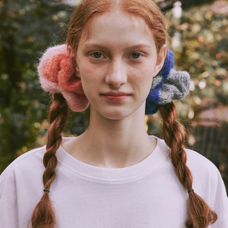 

ODER colormix вязаная резинка-скранчи-4 цвета BLACK_FREE