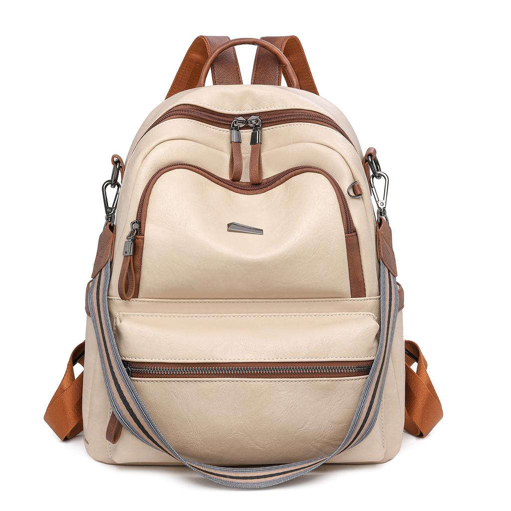 Backpack for Women Versatile and Fashionable Soft Leather Women's Small Backpack Large Capacity School Girl Schoolbag